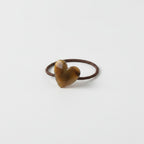Olive Heart Charm Hair Tie Scrunchie – hair accessories (view 1)