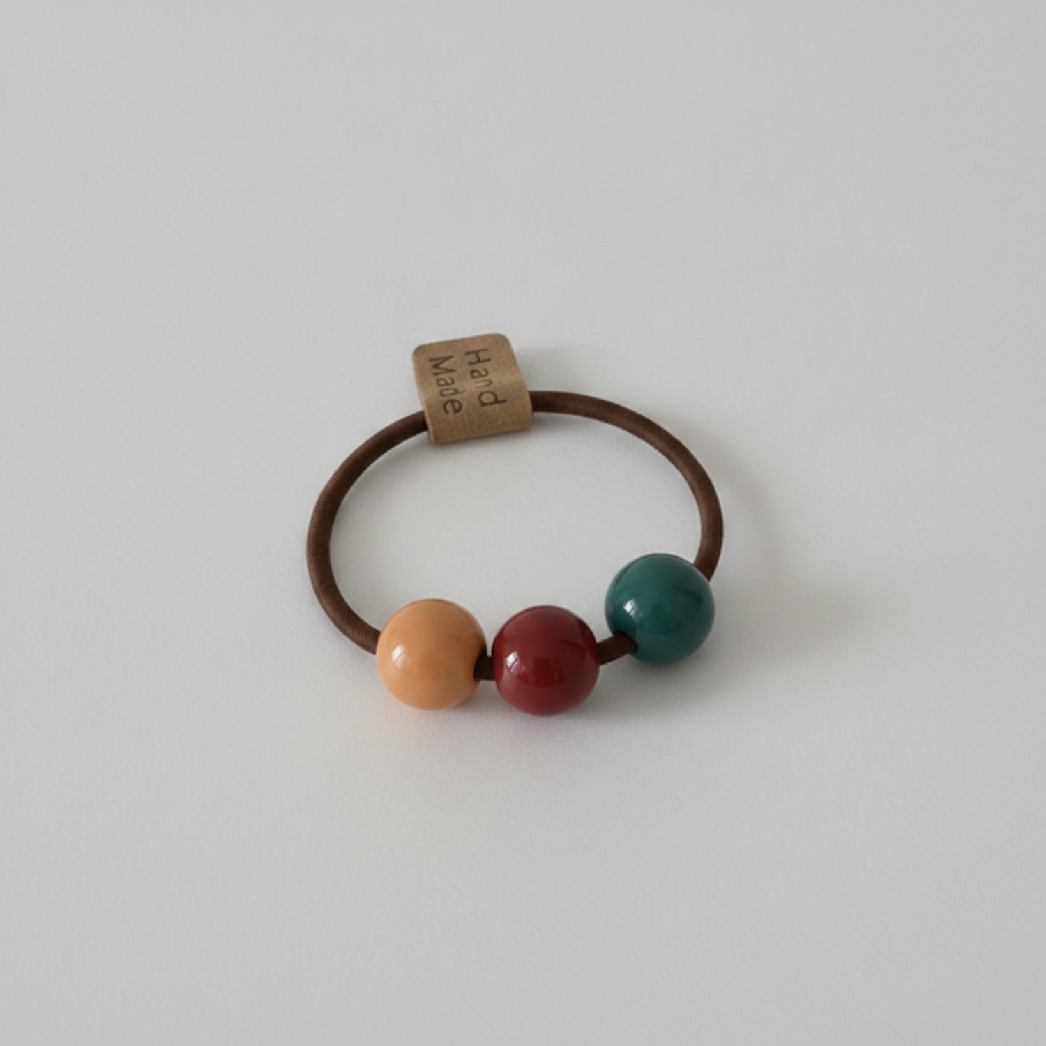 Beaded Hair Tie With Colorful Pearls