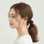 Rose Flower Hair Tie Scrunchie Brown – hair accessories (view 3)
