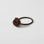 Rose Flower Hair Tie Scrunchie Brown – hair accessories (view 1)