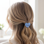 Blue Heart Hair Tie Elastic Scrunchie