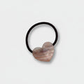 Clear Heart Charm Hair Tie