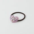 Heart Bow Rhinestone Hair Tie Scrunchie – hair accessories (view 1)