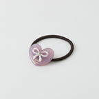 Heart Bow Rhinestone Hair Tie Scrunchie – hair accessories (view 1)