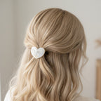 Heart-Shaped Hair Tie With Bow Charm