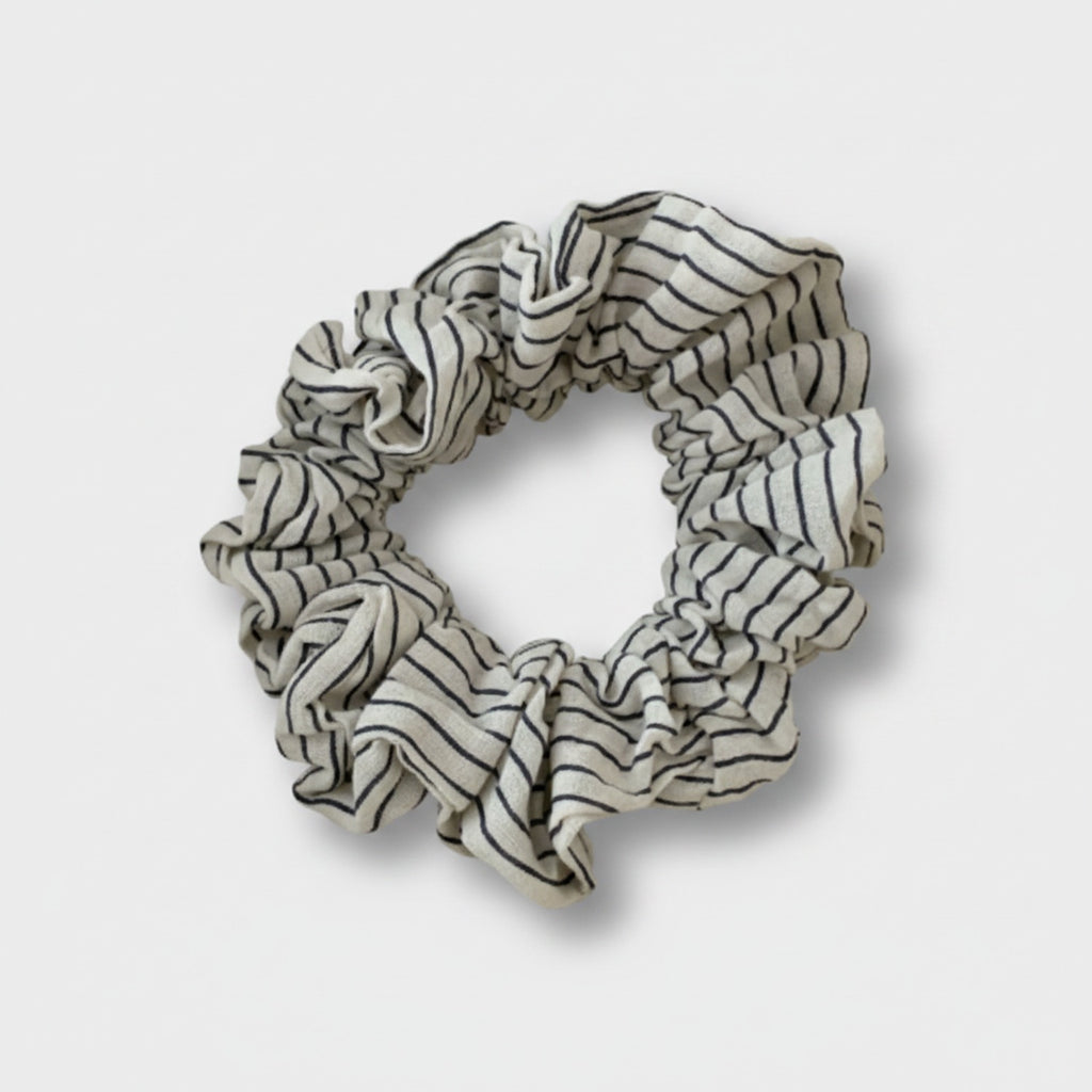 Zebra Striped Ruched Scrunchie Hair Tie