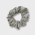 Zebra Striped Ruched Scrunchie Hair Tie