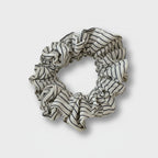 Zebra Striped Ruched Scrunchie Hair Tie