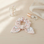 Striped Puppy Print Hair Scrunchie – hair accessories (view 2)