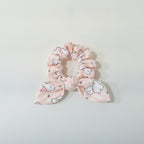 Striped Puppy Print Hair Scrunchie – hair accessories (view 1)