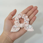 Striped Puppy Print Hair Scrunchie – hair accessories (view 3)