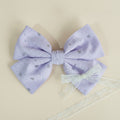 Glitter Heart Hair Bow & Lace Set – hair accessories (view 1)