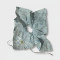 Gingham Pearl Charm Hair Bow Scrunchie