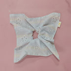 Floral Butterfly Hair Bow Scrunchie Mint Gingham – hair accessories (view 2)