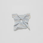 Floral Butterfly Hair Bow Scrunchie Mint Gingham – hair accessories (view 1)