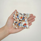 Plaid Dog Apple Scrunchie – hair accessories (view 3)