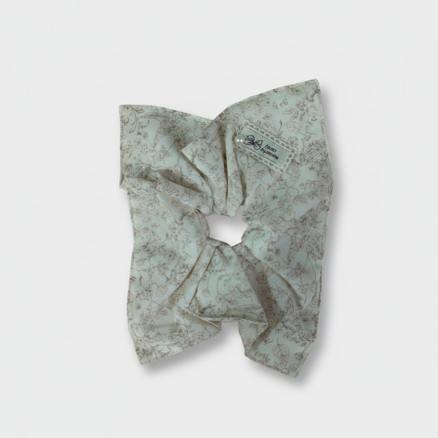 Floral Print Bow Hair Tie Scrunchie