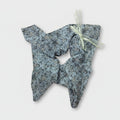 Butterfly Hair Bow Scrunchie Blue Floral