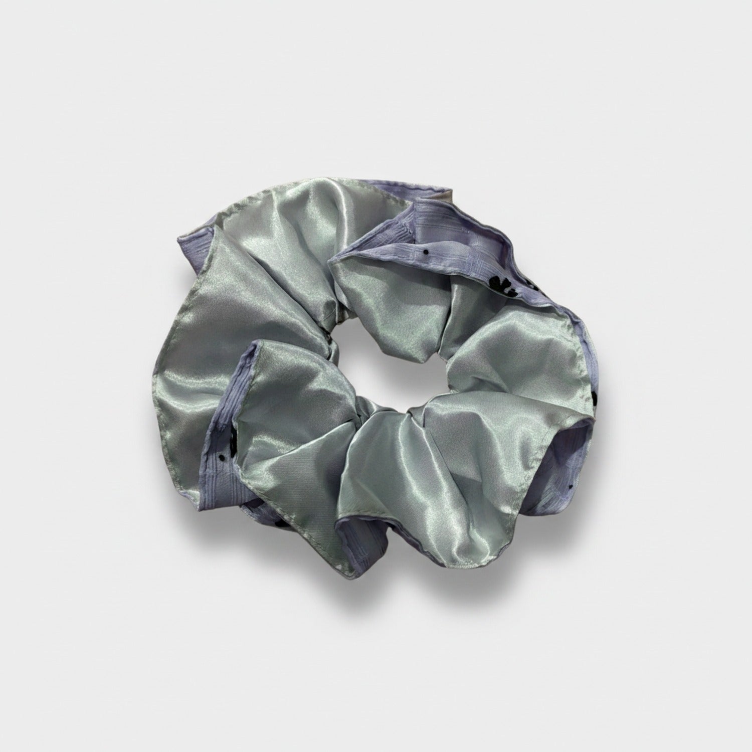 Satin Scrunchie Set With Ribbon Ties