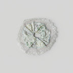 Lace Floral Scrunchie With Bow Detail