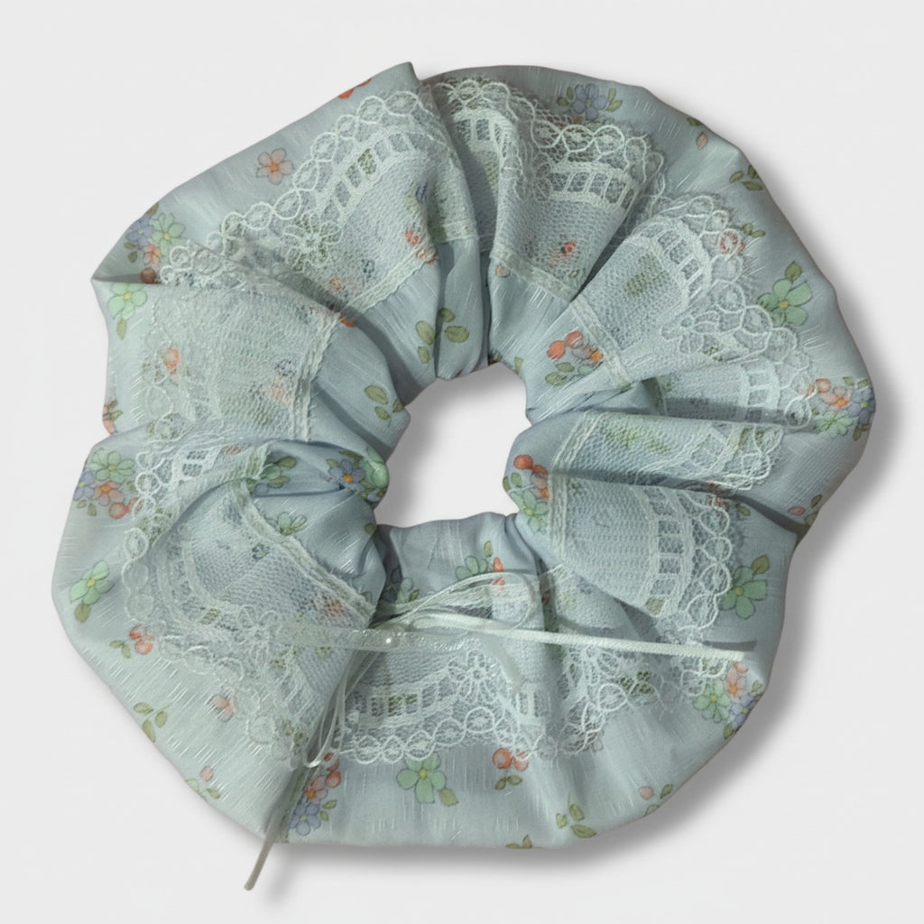Lace Floral Scrunchie Hair Tie Set