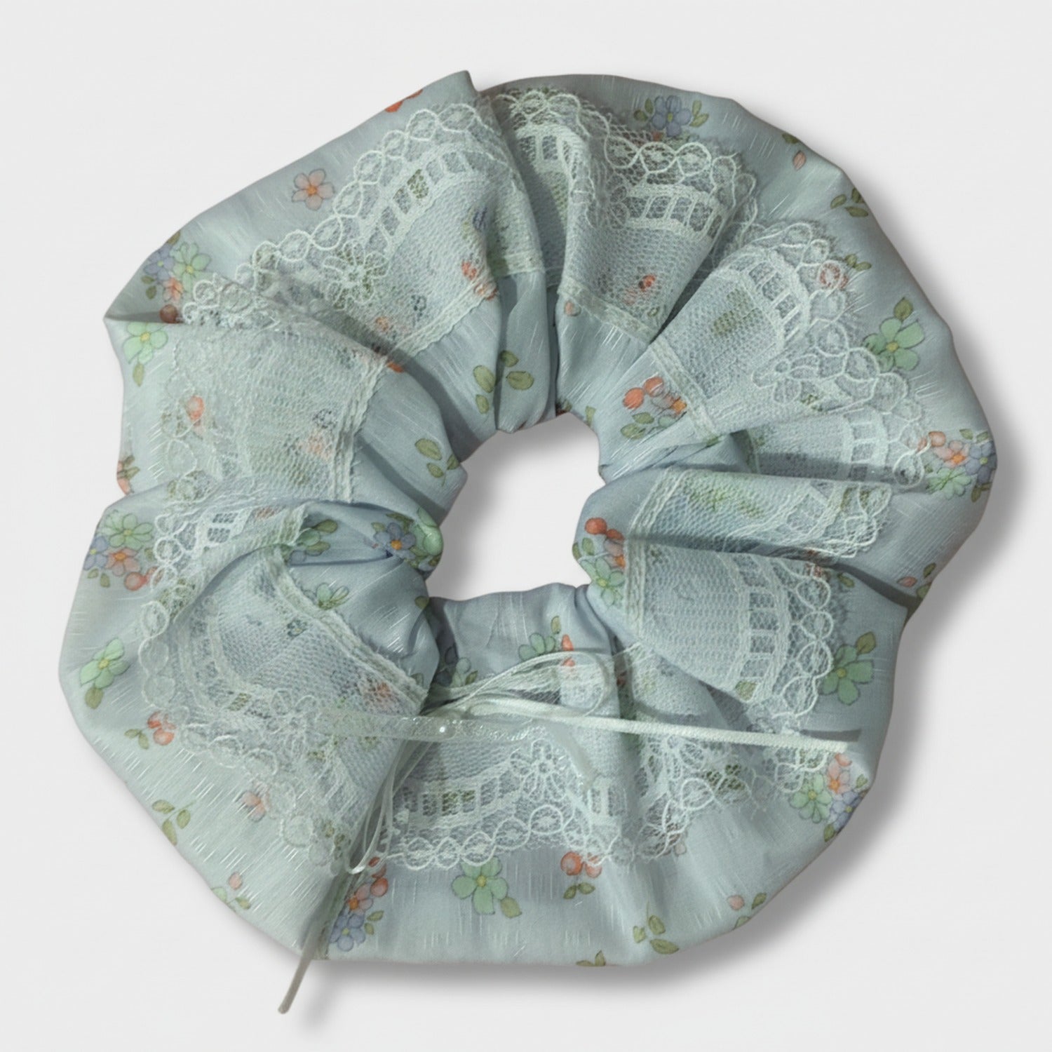 Lace Floral Scrunchie Hair Tie Set