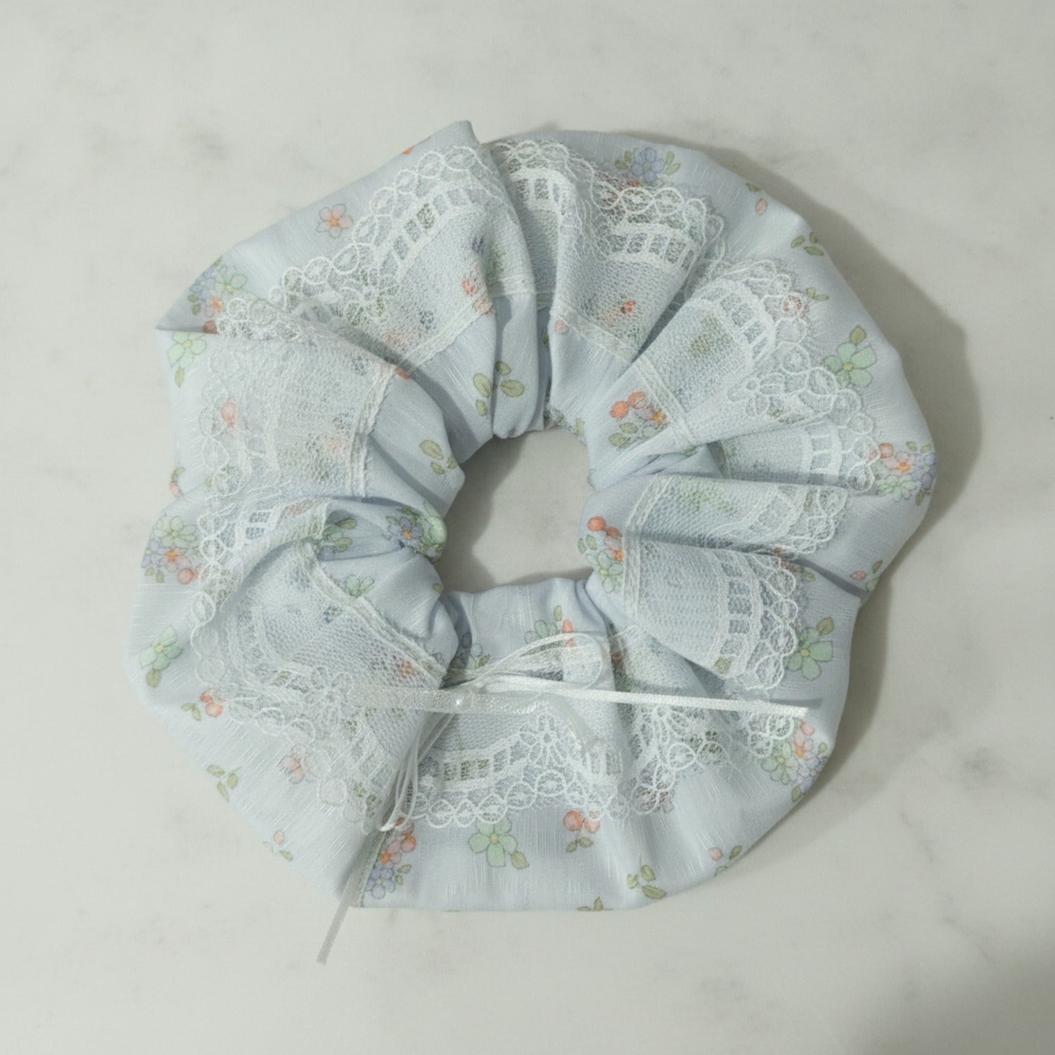 Lace Floral Scrunchie Hair Tie
