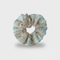 Lace Floral Scrunchie With Ruffle Edge
