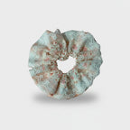 Lace Floral Scrunchie With Ruffle Edge