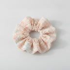Lace Floral Scrunchie With Ruffle Edge – hair accessories (view 1)