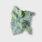 Plaid Hair Tie With Lace Trim Bow