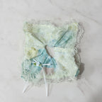 Mint Lace Butterfly Hair Clip Scrunchie – hair accessories (view 2)