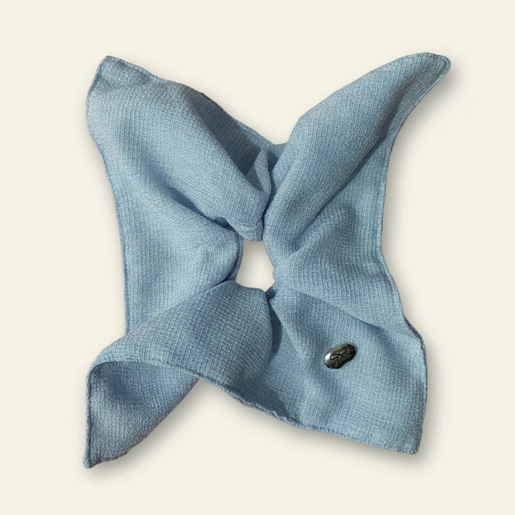 Elegant Textured Fabric Hair Scrunchie – hair accessories (view 1)