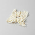 Daisy Lace Ruffle Hair Scrunchie Cream – hair accessories (view 1)