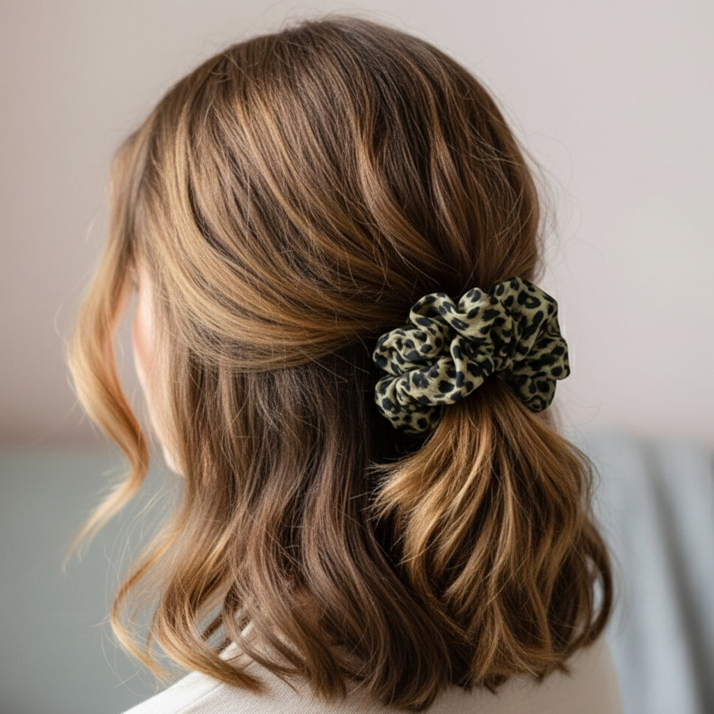 Leopard Print Velvet Scrunchie Bundle Pack