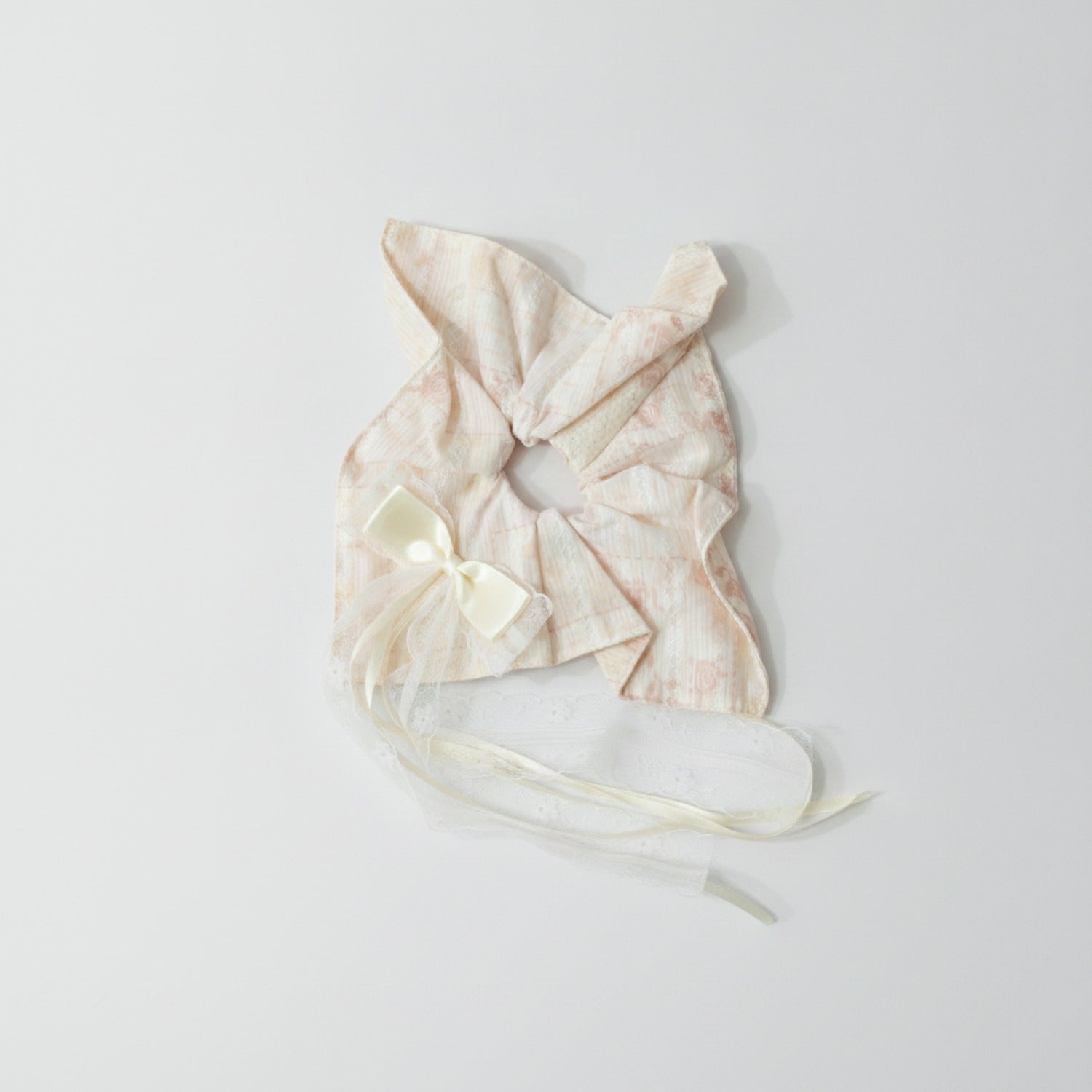 Sage Linen Hair Tie with Bow Detail