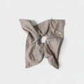 Pinstripe Linen Hair Bow Scrunchie