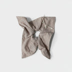 Pinstripe Linen Hair Bow Scrunchie