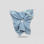 Blue Floral Lace Bow Hair Clip