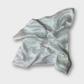Satin Pearl Hair Bow Scrunchie Ivory
