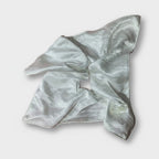 Satin Pearl Hair Bow Scrunchie Ivory