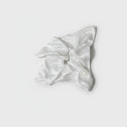 Satin Pearl Hair Bow Scrunchie Ivory – hair accessories (view 1)