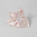 Satin Bow Hair Scrunchie In Mauve – hair accessories (view 1)