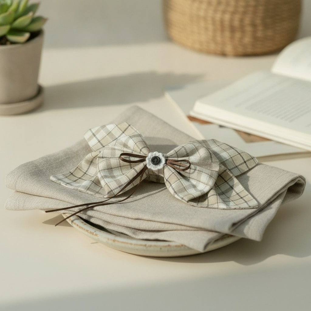 Plaid Pattern Hair Accessory – hair accessories (view 2)