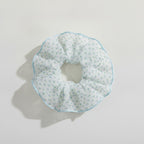 Sheer Floral Grid Hair Scrunchie – hair accessories (view 1)