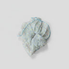Pastel Plaid Hair Scrunchie With Blue Trim