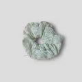 Sage Floral Lace Scrunchie with Bow