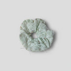 Sage Floral Lace Scrunchie with Bow