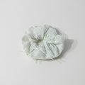 Sage Floral Lace Scrunchie with Bow – hair accessories (view 1)