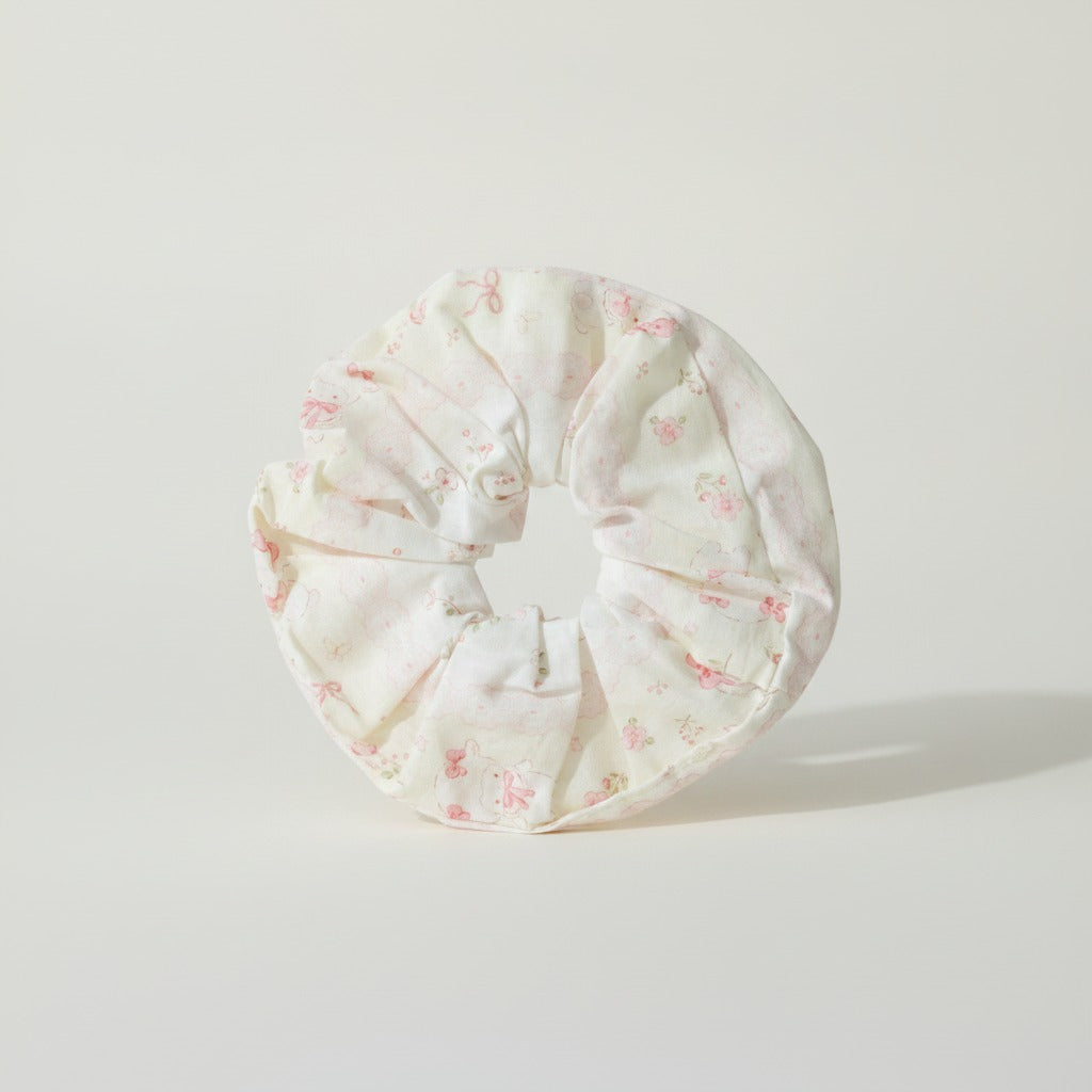 Sweet Cartoon Print Hair Scrunchie – hair accessories (view 1)
